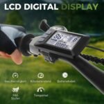 ANCHEER E Bike, 27.5 Inch Trekking Bike, E-Bike for Men and Women with 36 V 10.4 Ah Battery, 250 W Motor, 100 km Range, Electric Bicycle with 21 Speed Gear, Pedelec Electric Mountain Bike for Adults