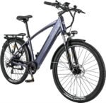 27M204 E-Bike, Electric Bicycle 27.5 Inch Trekking Bike E-City Bike with 36 V 13 Ah Lithium Battery for Long Range up to 100 KM, 250 W Motor, EU-Compliant Folding Bike with App