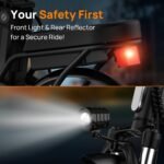 URLIFE E-Bike Folding Bike with 14 Inches, 48 V 7.5 Ah Lithium Battery for Long Range up to 60 KM, Electric Bicycle 250 W Motor, 3 Riding Modes, Adjustable Seat Height, Folding Pedelec Ebike for Men