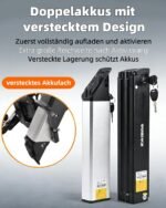 E-Bike Folding Bike 20 Inch with 250 W Motor and 100 km Range - Folding Bike E-Bike 20 Inch Aluminium Lightweight Construction (22 kg), Electric Bicycle Folding Bike with Basket for 36 V 13 Ah