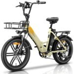 E-Bike Folding Bike 20 Inch with 250 W Motor and 100 km Range - Folding Bike E-Bike 20 Inch Aluminium Lightweight Construction (22 kg), Electric Bicycle Folding Bike with Basket for 36 V 13 Ah