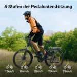 Eleglide E-Bike, T1 Electric Bicycle 27.5 Inch Trekking Electric City Bike with 13Ah Battery, 100 km Long Range, 250 W Motor, Shimano 7 Speed Electric Mountain Bike for Men and Women, Double Disc