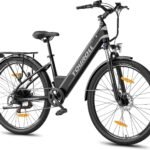 Touroll J1 ST 27,5" E Bike, Elektrofahrrad Trekkingrad E-Bike Herren Damen mit 561.6Wh Akku,100km Reichweite, 250W Motor, E-Fahrrad mit 7-Gang-Getriebe, Pedelec Citybike EBike für Erwachsene