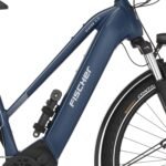 Fischer E-Bike Trekking VIATOR 8.0i, Electric Bicycle for Men and Women, Mid Motor 90 Nm, 36 V Battery, Rich Blue