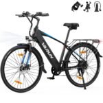 VARUN E Bike, 28 Zoll E-Bike Herren Damen mit 48V 499.2 Wh Akku, Bis zu 100 KM, 250W 55Nm Motor, Elektrofahrrad E-Fahrrad mit 7-Gang, 5 Modi, Tempomat Modus, City Ebike für Pendeln, Trekking