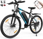 VARUN E Bike, 27.5" Ebike Herren Damen mit APP, 48V 624 Wh Akku, Bis zu 100 KM, 250W Motor, 21-Gang E-Bike Mountainbike mit 4 Fahrmodi, Elektrofahrrad Herren Damen für Pendeln, Bergig, EU-Konformes
