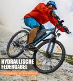 VARUN E Bike, 27.5" Ebike Herren Damen mit APP, 48V 624 Wh Akku, Bis zu 100 KM, 250W Motor, 21-Gang E-Bike Mountainbike mit 4 Fahrmodi, Elektrofahrrad Herren Damen für Pendeln, Bergig, EU-Konformes